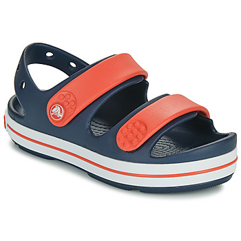 鞋子 儿童 凉鞋 crocs 卡骆驰 Crocband Cruiser Sandal K 海蓝色 / 红色