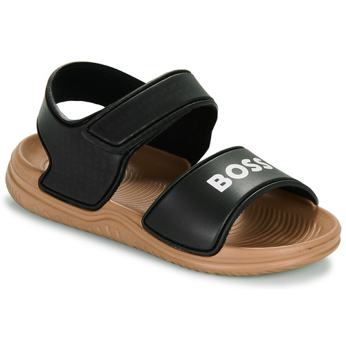 鞋子 男孩 凉鞋 BOSS CASUAL J50890 黑色 / 驼色