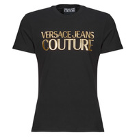 衣服 男士 短袖体恤 Versace Jeans 76GAHT00 黑色 / 金色