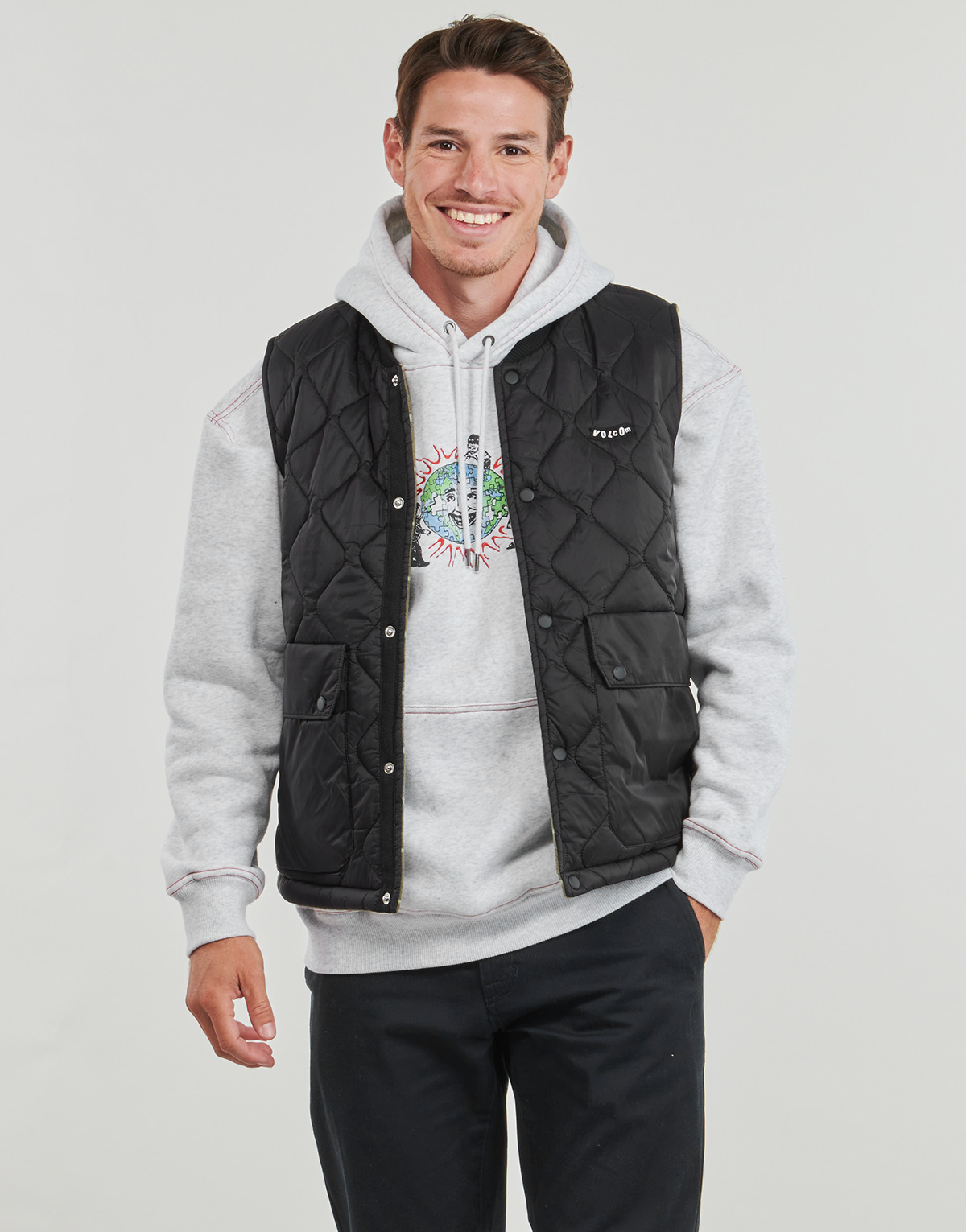 衣服 男士 夹克 Volcom BOWERED VEST 黑色