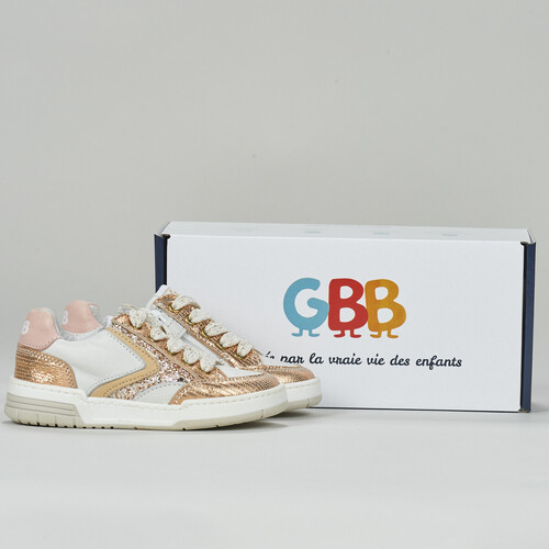 鞋子 女孩 球鞋基本款 GBB BECKIE 白色