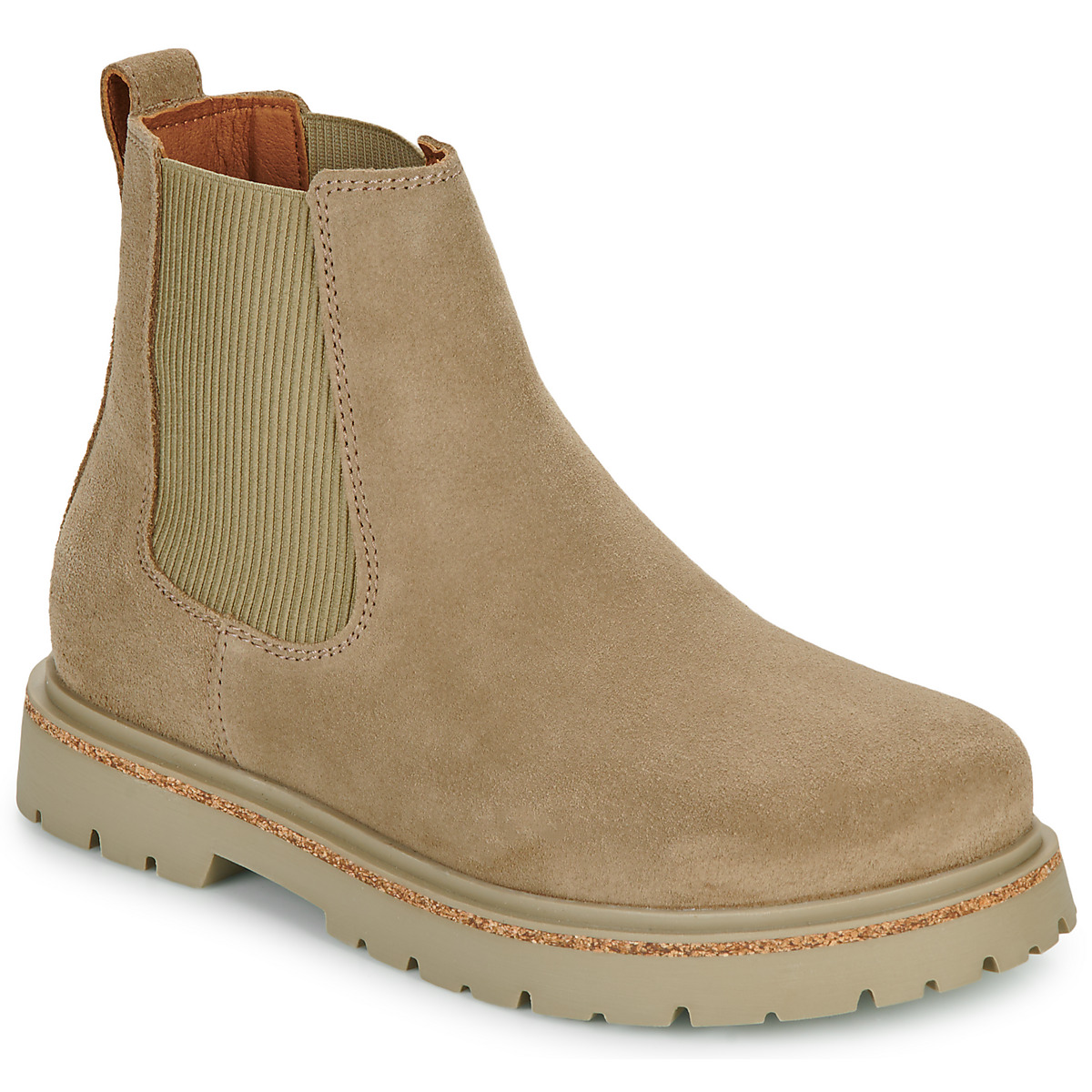 鞋子 女士 短筒靴 Birkenstock 勃肯 Highwood Slip On Mid W LEVE Taupe 米色