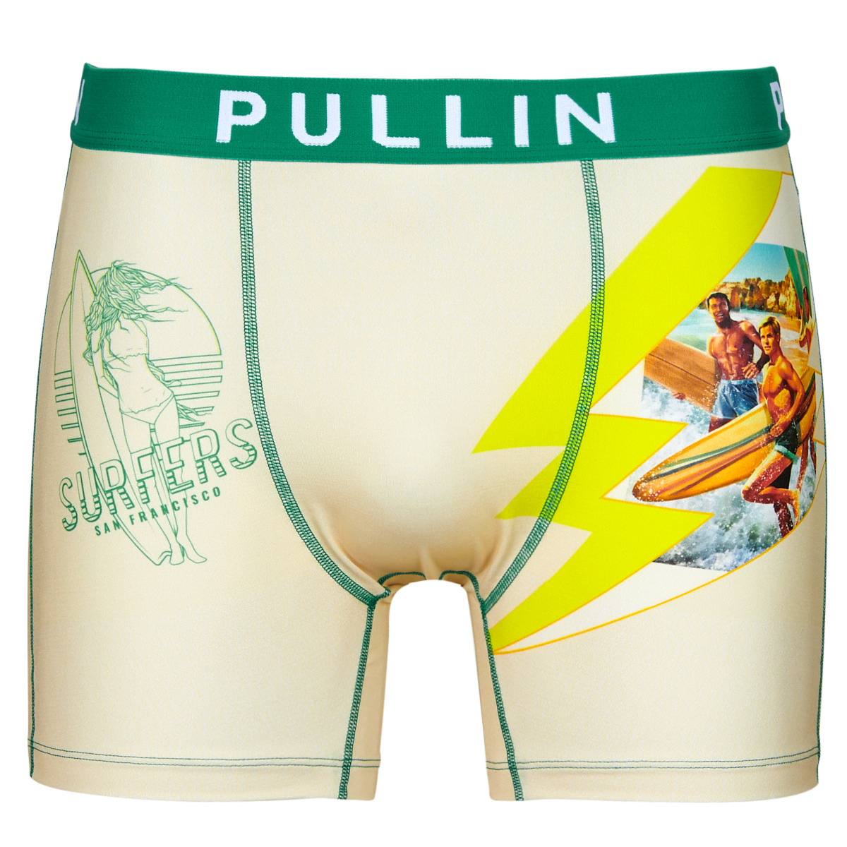 内衣 男士 拳击 Pullin FASHION LYCRA 米色 / 黄色 / 多彩