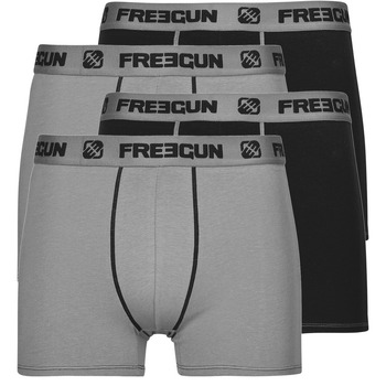 Freegun BOXERS COTON P2 X4 灰色 / 黑色