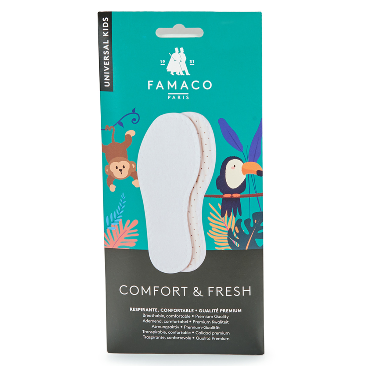 配件 儿童 鞋子配件 Famaco Semelle confort & fresh T34 白色