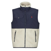 衣服 男士 抓绒衣 Polo Ralph Lauren POLAIRE SHERPA ZIPPEE SANS MANCHE 海蓝色 / 奶油色 /  winter / 奶白色 / 海军蓝