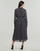 衣服 女士 长裙 Michael by Michael Kors PLEAT SHIRT DRESS 黑色 / 白色