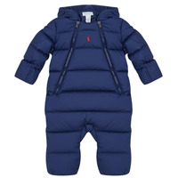 衣服 男孩 连体衣/连体裤 Polo Ralph Lauren ELCAPBUNTMIT-OUTERWEAR-BUNTING 海蓝色