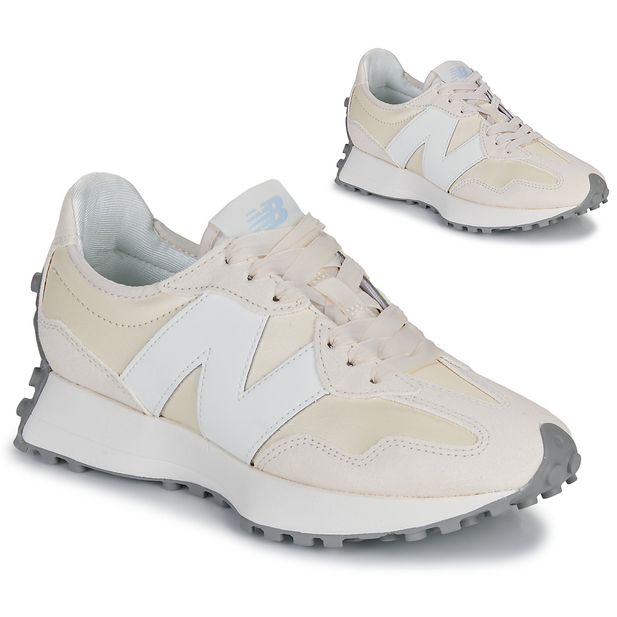 鞋子 女士 球鞋基本款 New Balance新百伦 327 米色 / 米色