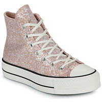 鞋子 女士 高帮鞋 Converse 匡威 CHUCK TAYLOR ALL STAR LIFT PLATFORM GLITTER 玫瑰色