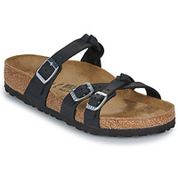 鞋子 女士 休闲凉拖/沙滩鞋 Birkenstock 勃肯 Franca Braided LEOI  Black Oiled /  leather / 黑色 / Regular