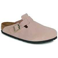 鞋子 洞洞鞋/圆头拖鞋 Birkenstock 勃肯 Boston LEVE Light Rose Suede / Ight / 玫瑰色 / Regular