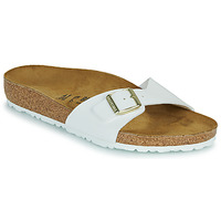 鞋子 女士 休闲凉拖/沙滩鞋 Birkenstock 勃肯 Madrid BF Patent White Patent / 白色 / Regular