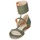 鞋子 女士 凉鞋 John Galliano A65970 绿色 / 米色