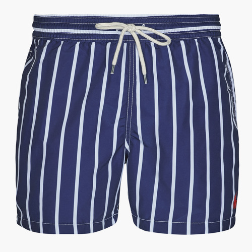衣服 男士 男士泳裤 Polo Ralph Lauren MAILLOT DE BAIN RAYE EN POLYESTER 海蓝色-白色 / 海军蓝 / Stripe