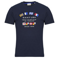 衣服 男士 短袖体恤 Gant GRAPHIC SS T-SHIRT 海蓝色