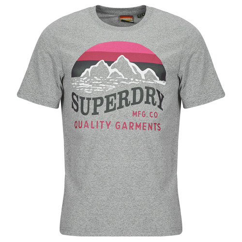 衣服 男士 短袖体恤 Superdry 极度干燥 GREAT OUTDOORS RELAXED 灰色