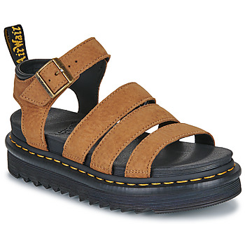 鞋子 女士 凉鞋 Dr Martens Blaire Desert Brown Tumbled Nubuck 棕色