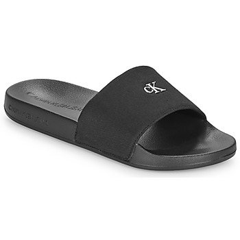 鞋子 女士 拖鞋 Calvin Klein Jeans SLIDE MONOGRAM HARDWARE 黑色