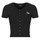 衣服 女士 短袖体恤 Guess SL CN SNAP EMBRO SLIM TOP 黑色