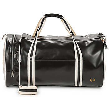 包 男士 旅行包 Fred Perry CLASSIC LARGE BARREL BAG 黑色 / 白色