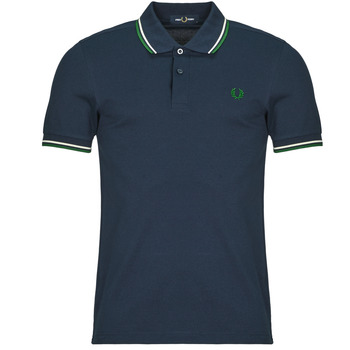 衣服 男士 短袖保罗衫 Fred Perry TWIN TIPPED FRED PERRY SHIRT 海蓝色 / 绿色