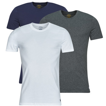 衣服 男士 短袖体恤 Polo Ralph Lauren S/S CREW 3 PACK CREW UNDERSHIRT 海蓝色 / 灰色 / 中国红 / 白色