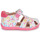 鞋子 女孩 凉鞋 Agatha Ruiz de la Prada 阿嘉莎·鲁兹·德 BASIC 白色 / 玫瑰色