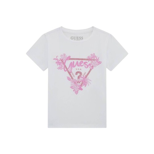 衣服 女孩 短袖体恤 Guess T SHIRT 白色