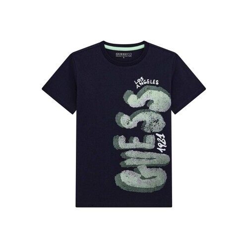 衣服 男孩 短袖体恤 Guess T SHIRT 海蓝色