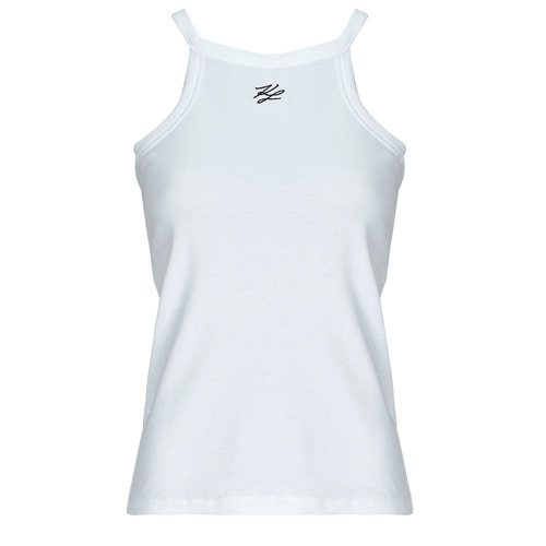 衣服 女士 女士上衣/罩衫 KARL LAGERFELD AUTOGRAPH TANK 白色