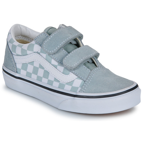 鞋子 儿童 球鞋基本款 Vans 范斯 Old Skool V 灰色 / 白色