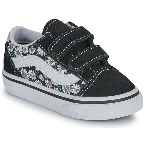 鞋子 女孩 球鞋基本款 Vans 范斯 Old Skool V 黑色 / 白色