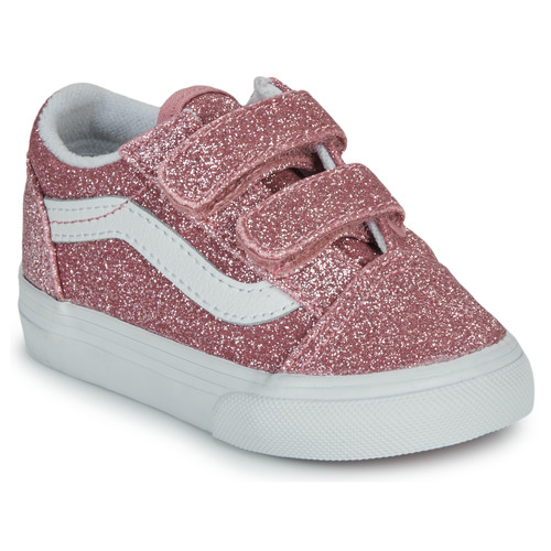 鞋子 女孩 球鞋基本款 Vans 范斯 Old Skool V 玫瑰色 / 浅黄色