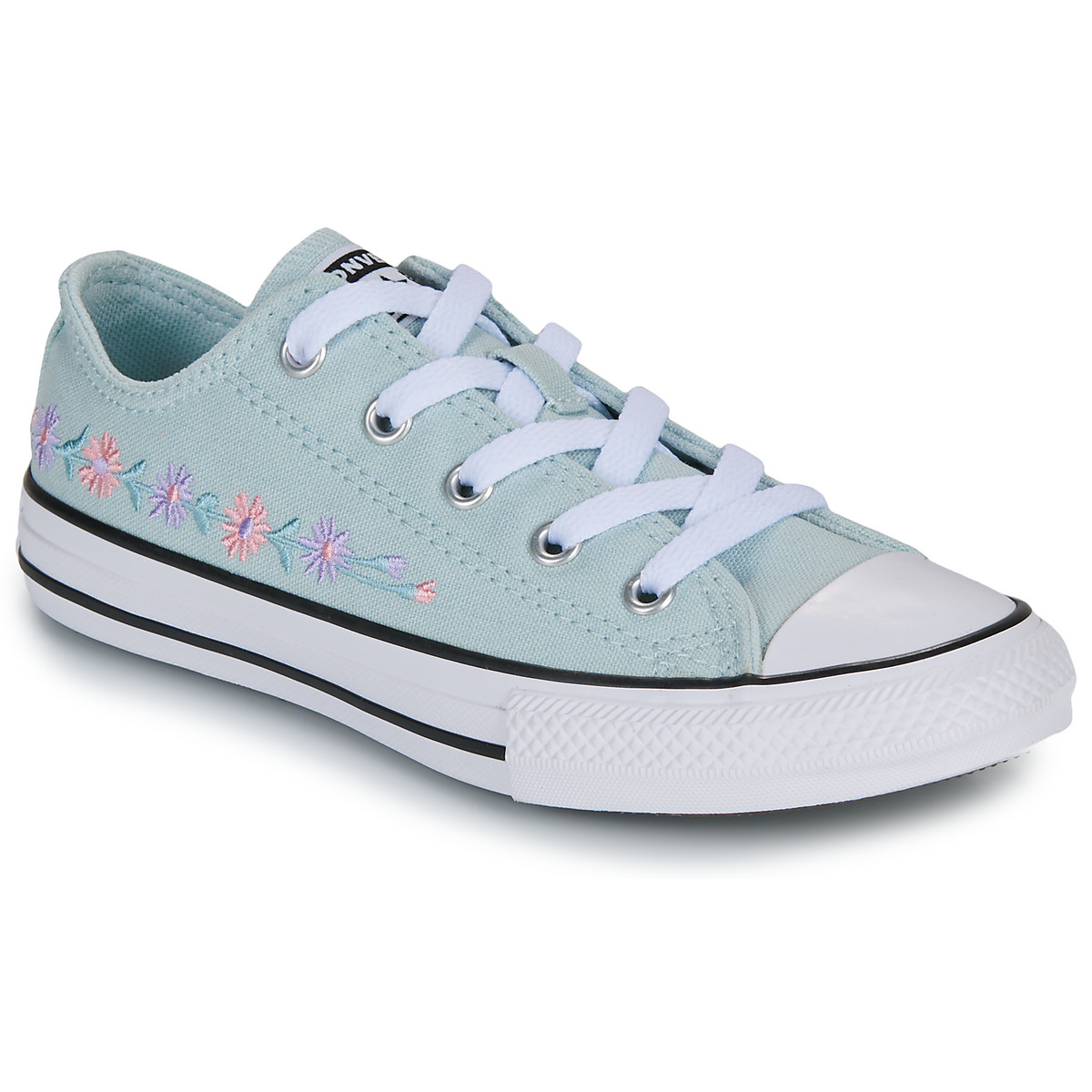 鞋子 女孩 球鞋基本款 Converse 匡威 CHUCK TAYLOR ALL STAR FLORALS 蓝色