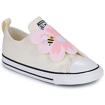 鞋子 女孩 球鞋基本款 Converse 匡威 CHUCK TAYLOR ALL STAR ONE STRAP FLORAL EASY ON 玫瑰色