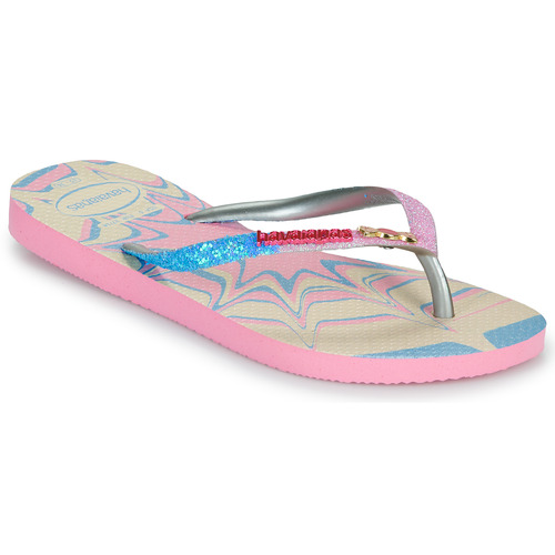 鞋子 女孩 人字拖 Havaianas 哈瓦那 KIDS SLIM GLITTER TRENDY 多彩