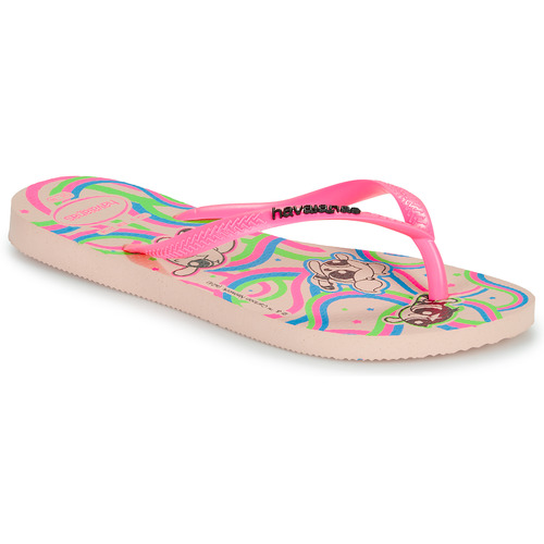 鞋子 女孩 人字拖 Havaianas 哈瓦那 KIDS SLIM POWERPUFF GIRLS 玫瑰色