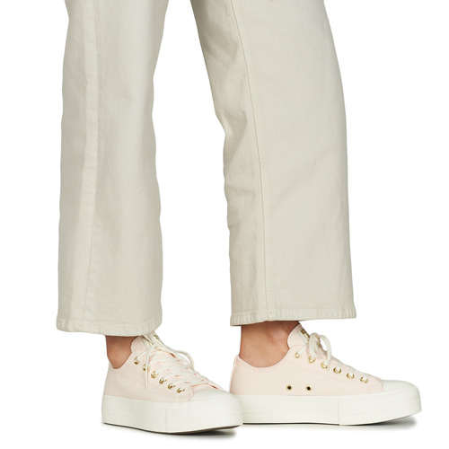 Converse 匡威 CHUCK TAYLOR ALL STAR LIFT PLATFORM GOLD 玫瑰色