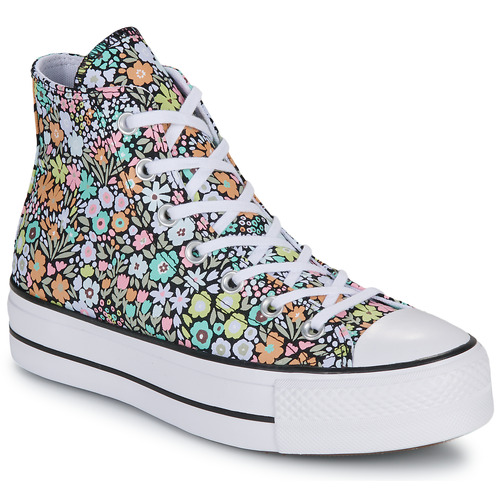 鞋子 女士 高帮鞋 Converse 匡威 CHUCK TAYLOR ALL STAR LIFT ALLOVER FLORALS 多彩