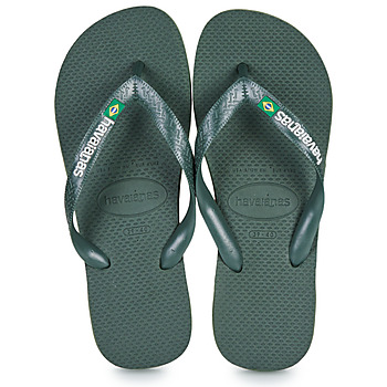 鞋子 人字拖 Havaianas 哈瓦那 BRASIL LOGO 卡其色