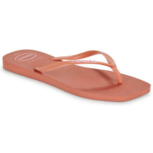 鞋子 女士 人字拖 Havaianas 哈瓦那 SLIM SQUARE LOGO POP UP 玫瑰色