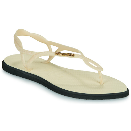 鞋子 女士 凉鞋 Havaianas 哈瓦那 LUNA POINT 米色 / 黑色