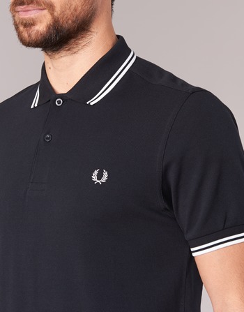Fred Perry SLIM FIT TWIN TIPPED 黑色 / 白色