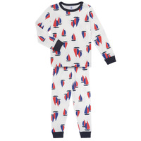 衣服 男孩 睡衣/睡裙 Petit Bateau 小帆船 TACHI 白色 / 蓝色
