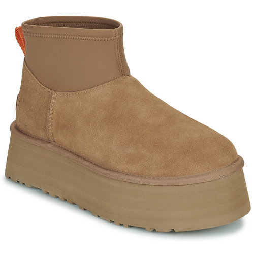鞋子 女士 短筒靴 UGG W CLASSIC MINI DIPPER 棕色