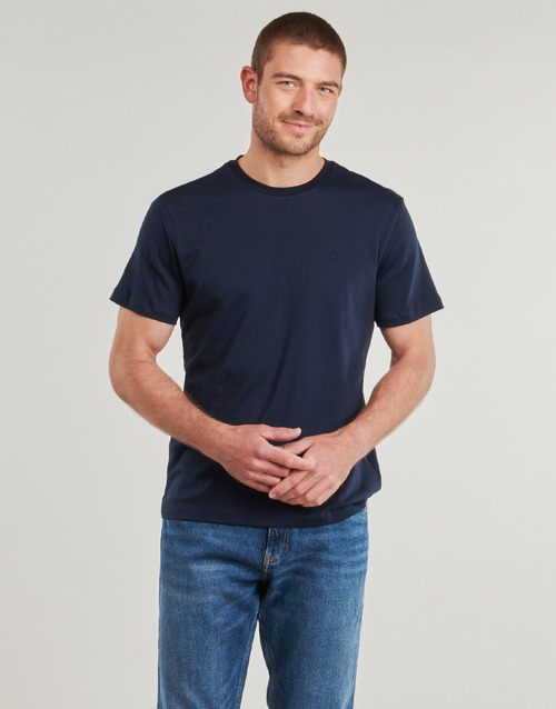 Calvin Klein Jeans SS SUPIMA CHEST EMB CREWNECK TEE 海蓝色