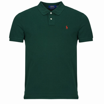 衣服 男士 短袖保罗衫 Polo Ralph Lauren POLO AJUSTE DROIT EN COTON BASIC MESH 绿色 / College / 绿色