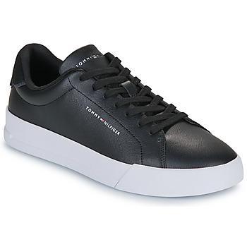 鞋子 男士 球鞋基本款 Tommy Hilfiger TH COURT LTH DETAIL ESS 黑色 / 白色