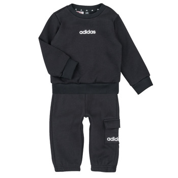 衣服 儿童 女士套装 Adidas Sportswear Essentials Joggers Set Kids 黑色